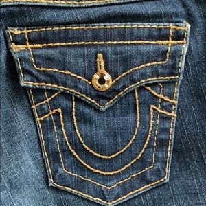 True Religion “Disco Julie Big T” Crystal Jeans